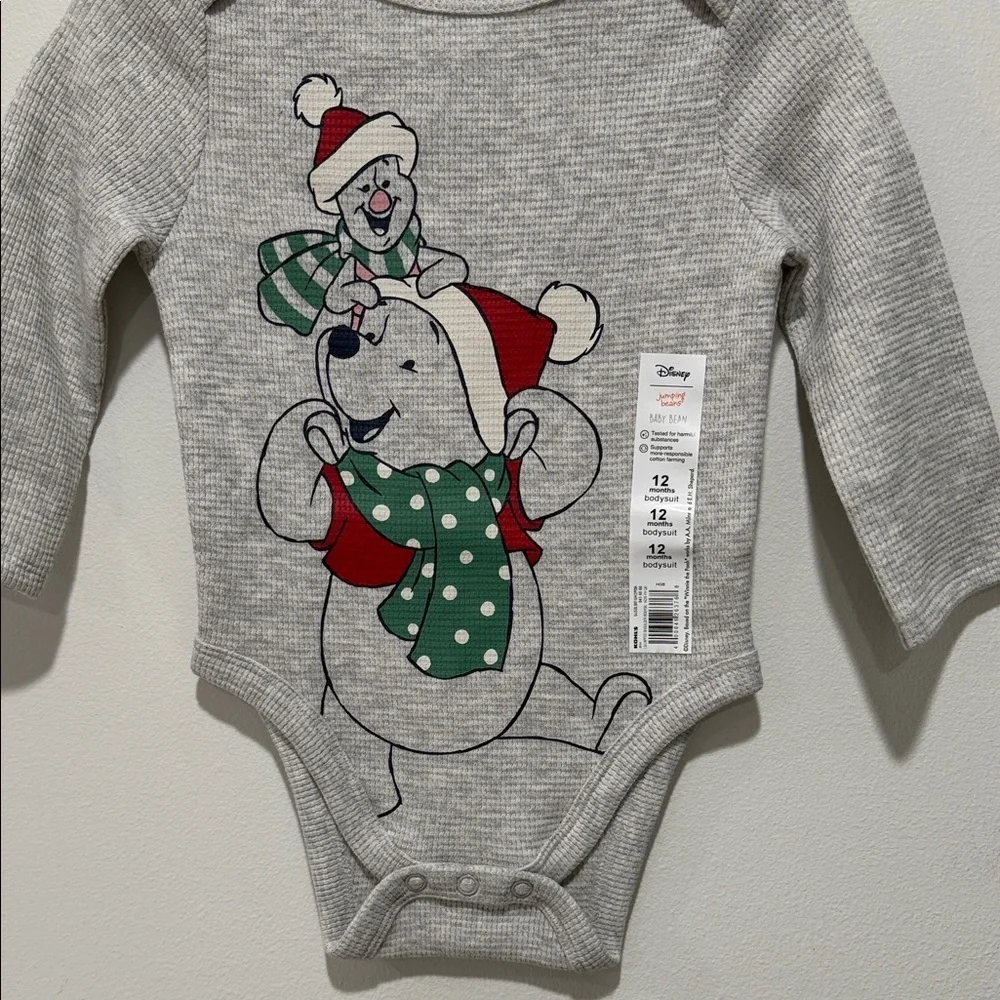 Disney Pooh Bear Gray Bodysuit